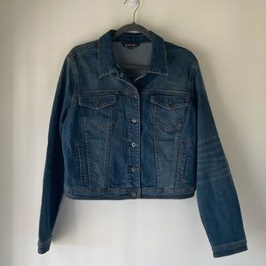 Dark wash denim jacket, NWT